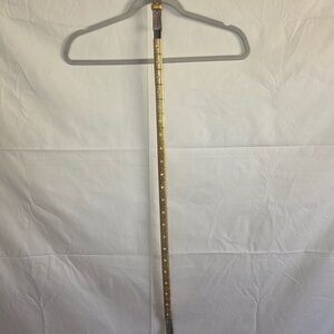 Nanni Italian Gold and Rhinestone Patterned Belt with Leather